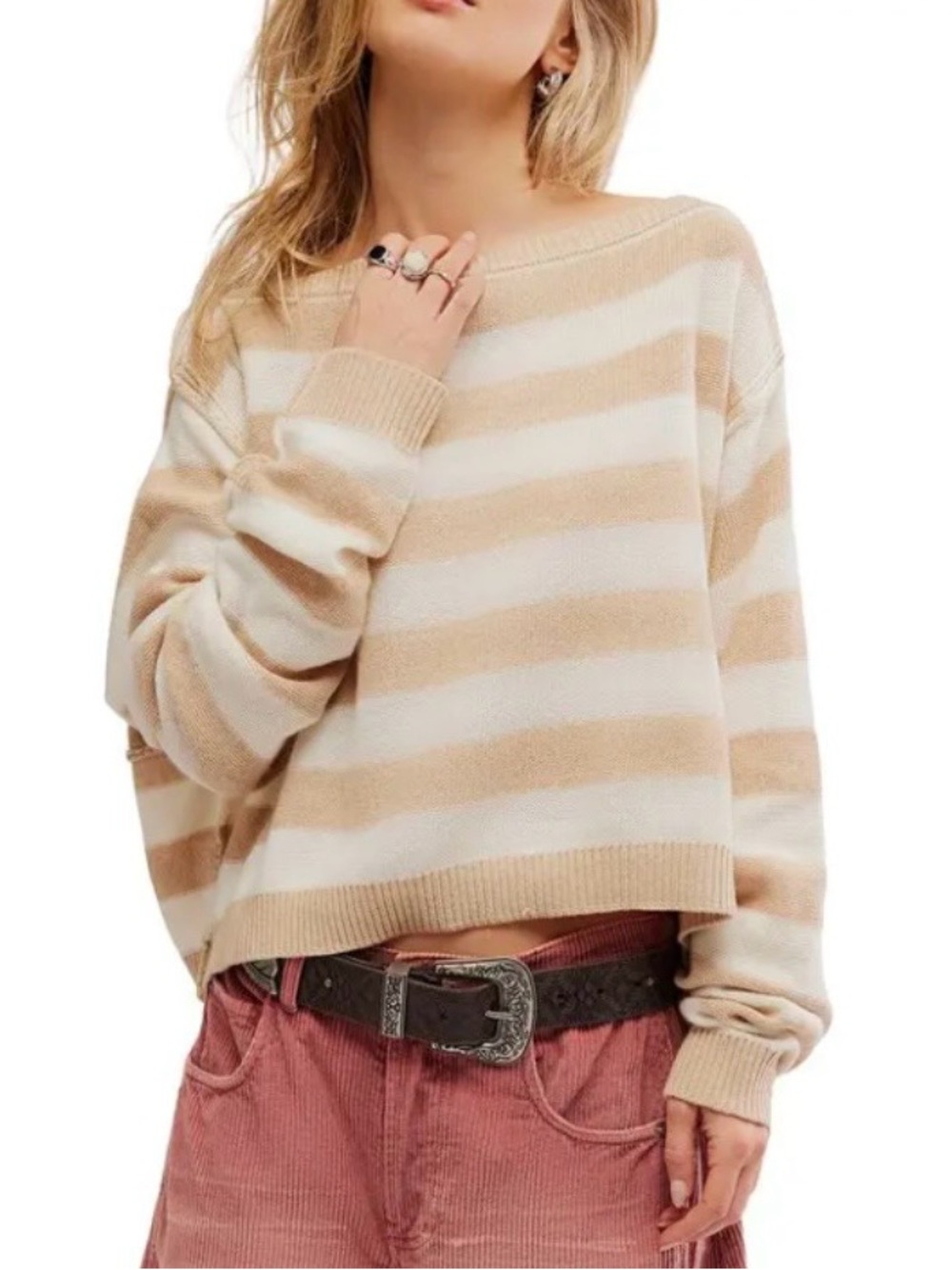 Free People We The Free Into The Blue Sweater Size S